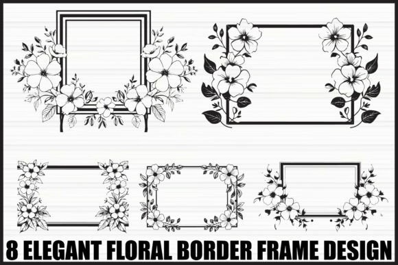 Download Elegant Floral Frame Bundle - Elegant Collection