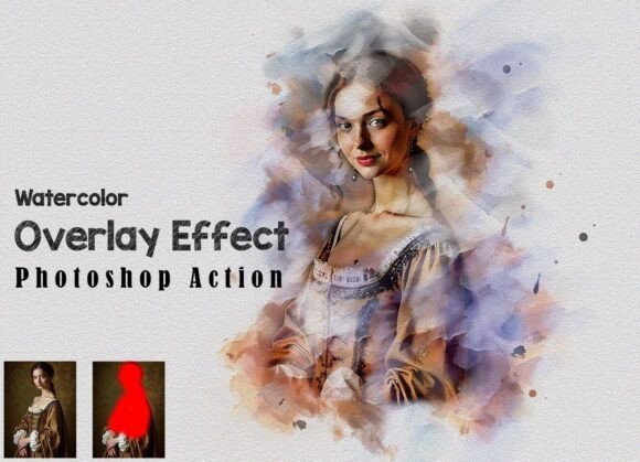 Download Watercolor Overlay Effect Photoshop Acti - Premium Resources