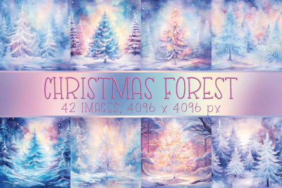 Download Watercolor Pastel Christmas Tree Images - Pastel christmas Collection